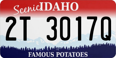 ID license plate 2T3017Q