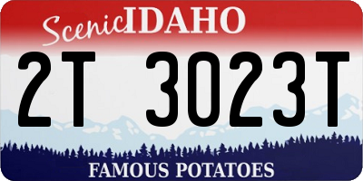 ID license plate 2T3023T