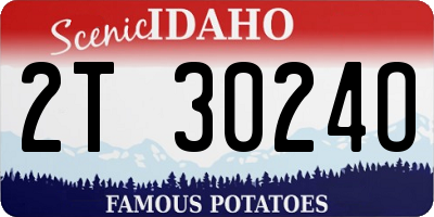 ID license plate 2T3024O