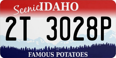 ID license plate 2T3028P