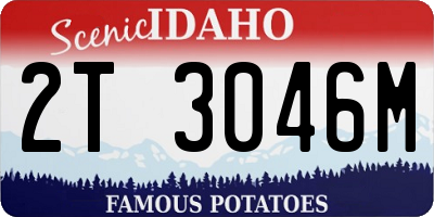ID license plate 2T3046M