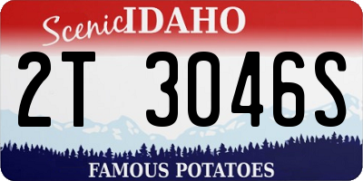 ID license plate 2T3046S