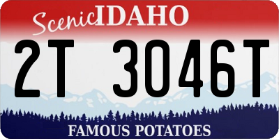 ID license plate 2T3046T
