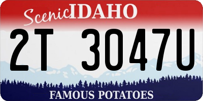 ID license plate 2T3047U