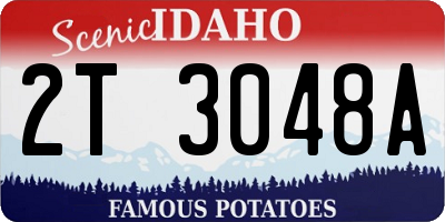 ID license plate 2T3048A