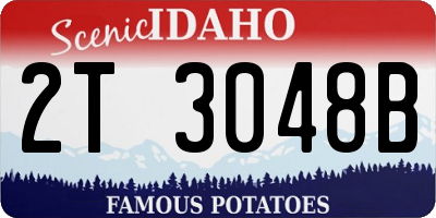 ID license plate 2T3048B