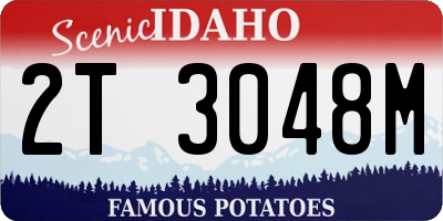 ID license plate 2T3048M