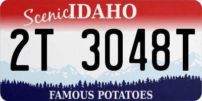 ID license plate 2T3048T
