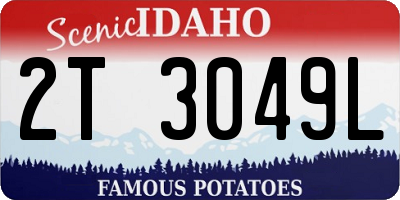 ID license plate 2T3049L