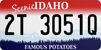 ID license plate 2T3051Q