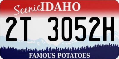 ID license plate 2T3052H