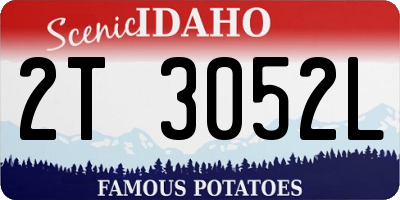 ID license plate 2T3052L
