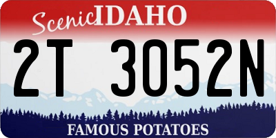 ID license plate 2T3052N