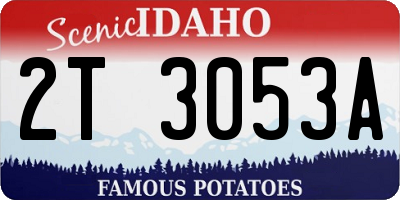ID license plate 2T3053A