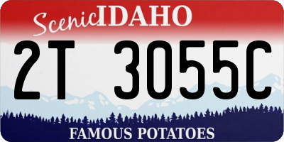 ID license plate 2T3055C