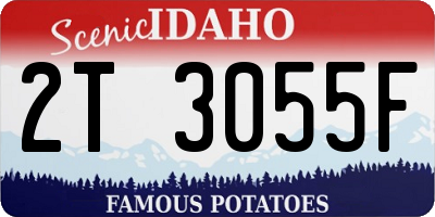 ID license plate 2T3055F
