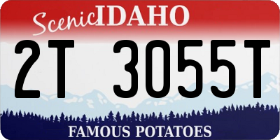 ID license plate 2T3055T