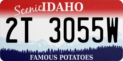 ID license plate 2T3055W