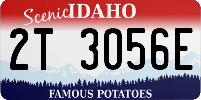 ID license plate 2T3056E