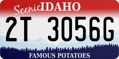 ID license plate 2T3056G