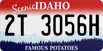 ID license plate 2T3056H