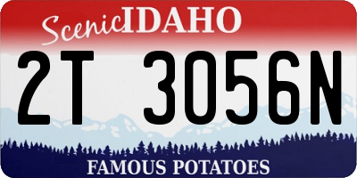 ID license plate 2T3056N