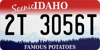 ID license plate 2T3056T
