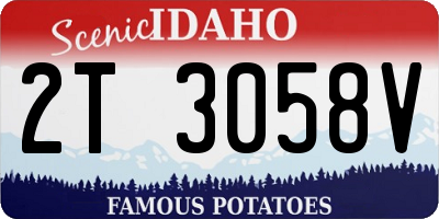 ID license plate 2T3058V