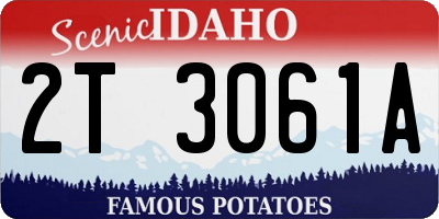 ID license plate 2T3061A
