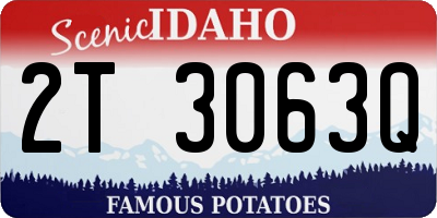 ID license plate 2T3063Q