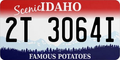 ID license plate 2T3064I