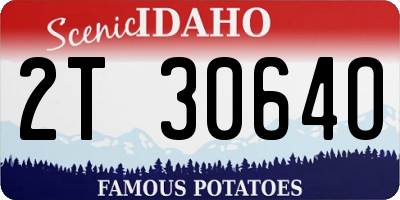 ID license plate 2T3064O