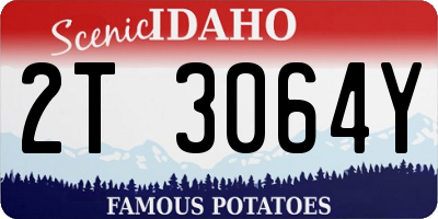 ID license plate 2T3064Y