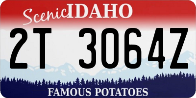 ID license plate 2T3064Z