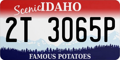 ID license plate 2T3065P