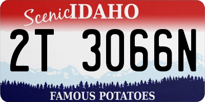ID license plate 2T3066N