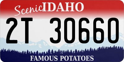 ID license plate 2T3066O