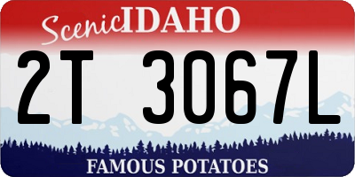 ID license plate 2T3067L