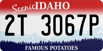 ID license plate 2T3067P