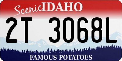 ID license plate 2T3068L