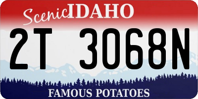 ID license plate 2T3068N