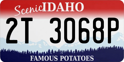 ID license plate 2T3068P