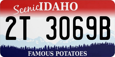ID license plate 2T3069B