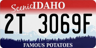ID license plate 2T3069F
