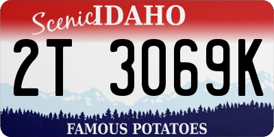 ID license plate 2T3069K