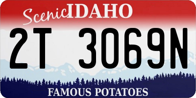 ID license plate 2T3069N
