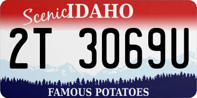 ID license plate 2T3069U