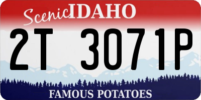 ID license plate 2T3071P