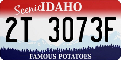ID license plate 2T3073F