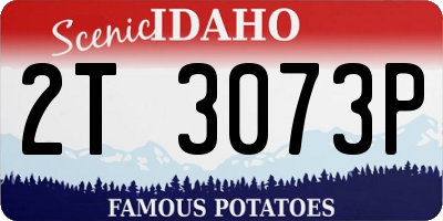 ID license plate 2T3073P